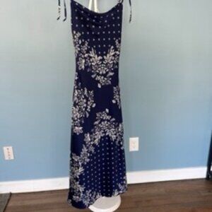 Sincerely Jules Blue Tie Strap Midi Dress